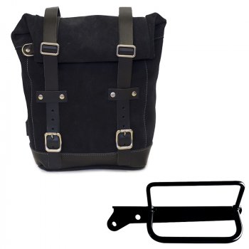Sac à croûte en cuir 10L-14L + Cadre gauche Royal Enfield Hunter 350