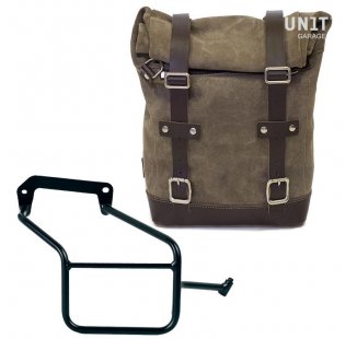 Sacoche latérale en croûte de cuir + Cadre Triumph série Street 900 DX (2017 jusqu'à maintenant)