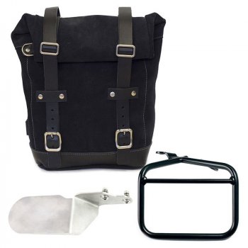 Sacoche latérale en croûte de cuir + cadre droit Ducati Desert Sled