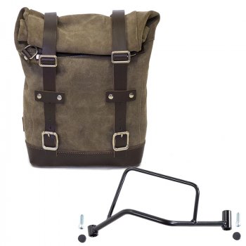 Sacoche latérale en cuir fendu + Cadre R 1200 R LC SX