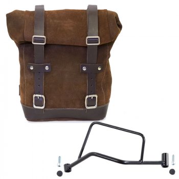 Sacoche latérale en cuir fendu + Cadre R 1200 R LC SX