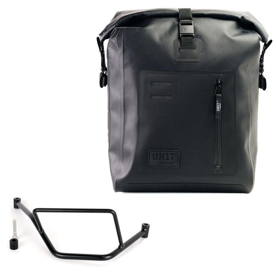 Sacoche latérale Khali en TPU + Cadre droit de la BMW F450GS