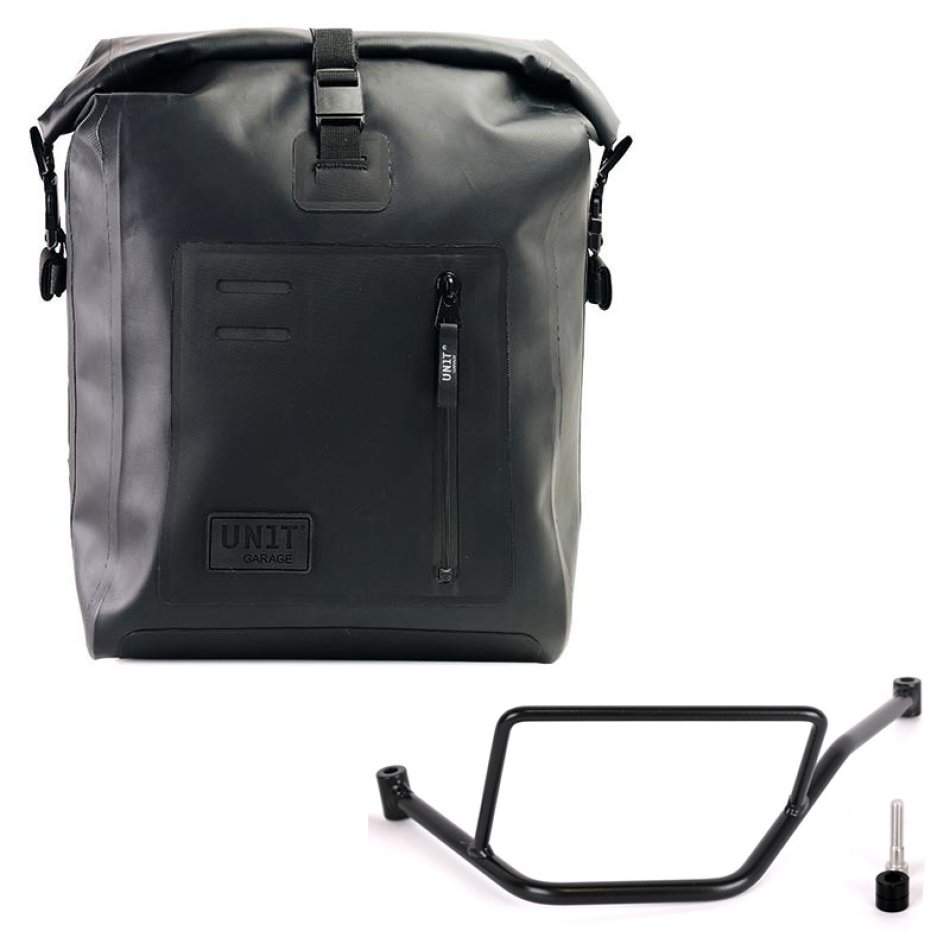 Sacoche latérale Khali en TPU + Cadre gauche de la BMW F450GS
