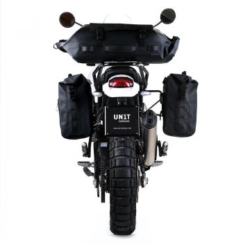 Sacoche latérale Khali en TPU + cadre gauche Ducati DesertX