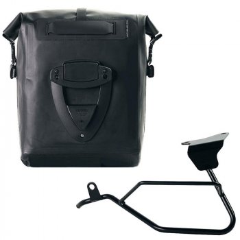 Sacoche latérale Khali en TPU + Cadre gauche Moto Guzzi V100 Mandello