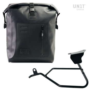 Sacoche latérale Khali en TPU + Cadre gauche Moto Guzzi V100 Mandello