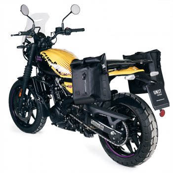 Sacoche latérale Khali en TPU + Cadre Gauche Royal Enfield Guerrilla 450