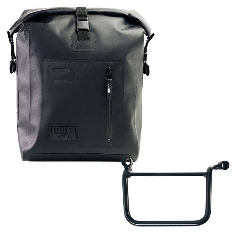 Sacoche latérale Khali en TPU + Cadre Gauche Royal Enfield Guerrilla 450