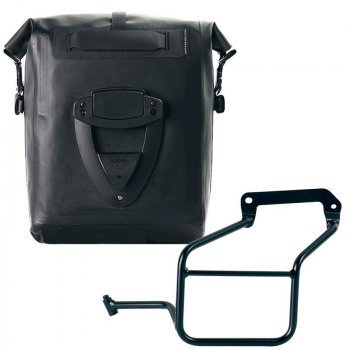 Sacoche latérale Khali TPU + cadre gauche Aprilia Tuareg 660