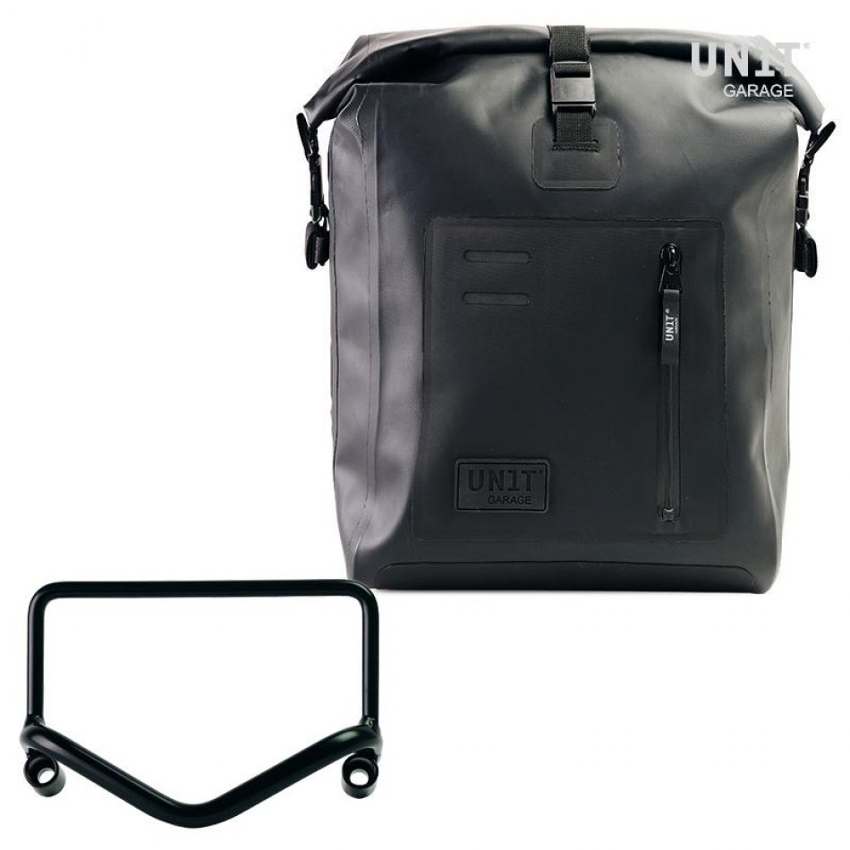 Sacoche latérale Khali TPU + cadre R18 pour échappement Fishtail