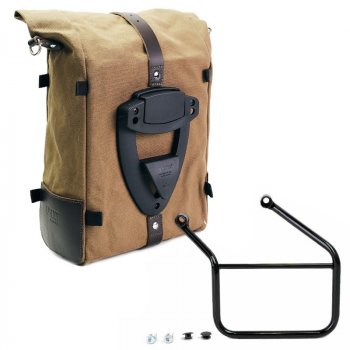 Sacoche latérale Pure en toile + Honda CL Cadre Gauche