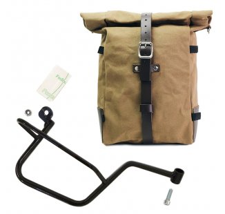 Sacoche latérale Pure en toile + Châssis Moto Guzzi V7 Droite