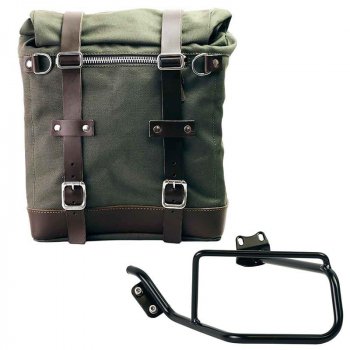 Sacoche cavalière Scram en Toile 22L-30L + Châssis Gauche BMW HP2