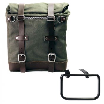 Sacoche Scram en Toile 22L-30L + Cadre gauche de la BMW R12 G/S