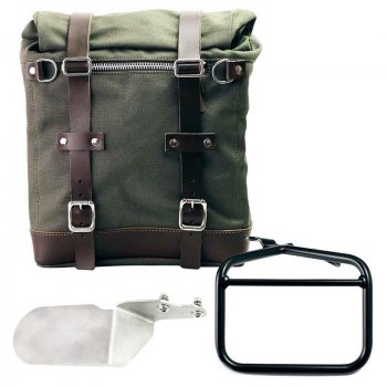 Sacoche latérale Scram en Canvas 22L-30L + cadre droit Ducati Desert Sled