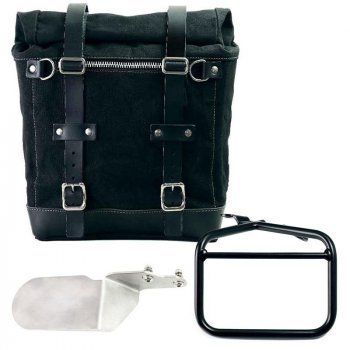 Sacoche latérale Scram en Canvas 22L-30L + cadre droit Ducati Desert Sled