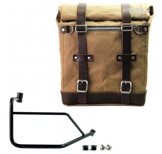 Sacoche latérale Scram en Canvas 22L-30L + cadre droit Ducati DesertX