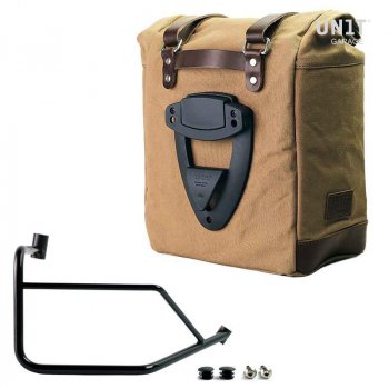 Sacoche latérale Scram en Canvas 22L-30L + cadre droit Ducati DesertX