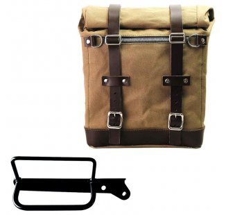 Sacoche Scram en Toile 22L-30L + Cadre droit Royal Enfield Hunter 350