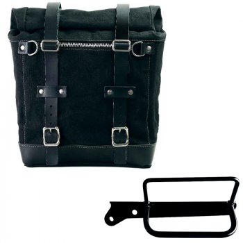 Sacoche Scram en Toile 22L-30L + Cadre gauche Royal Enfield Hunter 350