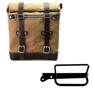 Sacoche Scram en Toile 22L-30L + Cadre gauche Royal Enfield Hunter 350
