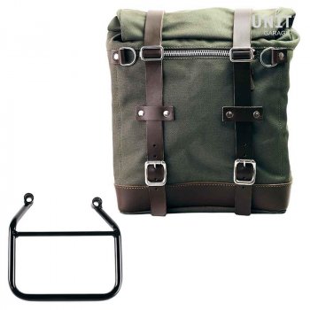 Sacoche Scram en Toile 22L-30L + Cadre Thriumph Speed 400 & Scrambler 400 X Droit (Uniquement compatible avec notre code d'échappement bas : 4206Low)