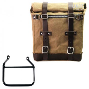 Sacoche Scram en Toile 22L-30L + Cadre Thriumph Speed 400 & Scrambler 400 X Droit (Uniquement compatible avec notre code d'échappement bas : 4206Low)