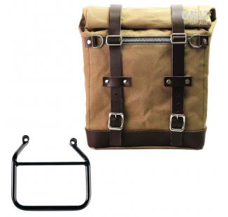 Sacoche Scram en Toile 22L-30L + Cadre Thriumph Speed 400 & Scrambler 400 X Droit (Uniquement compatible avec notre code d'échappement bas : 4206Low)