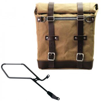 Sacoche Scram en Toile 22L-30L + Cadre droit Triumph Bonneville Bobber