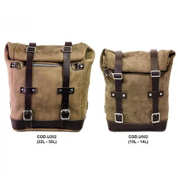 Sacoche latérale Scram en croûte de cuir 22L-30L