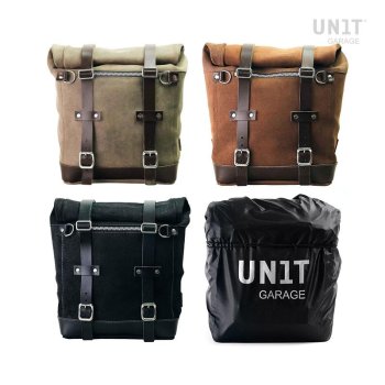 Sacoche latérale Scram en croûte de cuir 22L-30L