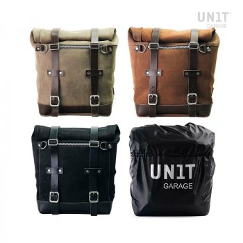 Sacoche latérale Scram en croûte de cuir 22L-30L