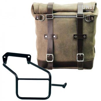 Sacoche latérale en croûte de cuir + Cadre Triumph série Street 900 DX (2017 jusqu'à maintenant)