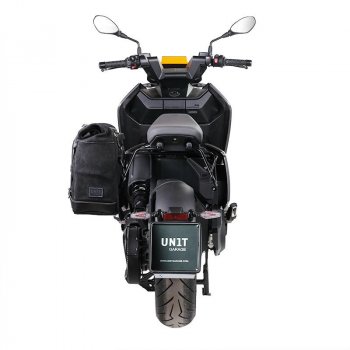 Sacoche latérale en daim ciré + cadre Aprilia Tuareg 660 SX