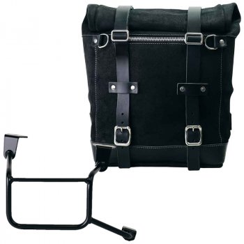 Sacoche latérale Scram en croûte de cuir 22L-30L + Cadre droit pour Honda CRF1100L Africa Twin et Adventure Sports (à partir de 2024)