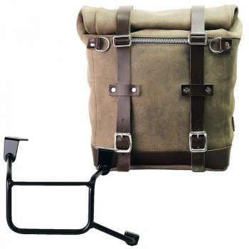 Sacoche latérale Scram en croûte de cuir 22L-30L + Cadre droit pour Honda CRF1100L Africa Twin et Adventure Sports (à partir de 2024)