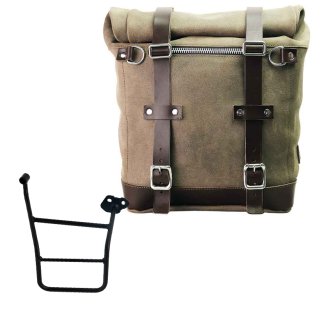 Sacoche latérale Scram en croûte de cuir 22L-30L + Cadre droit KTM 1290/1390 Super Adventure S-R