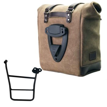 Sacoche latérale Scram en croûte de cuir 22L-30L + Cadre droit KTM 1290/1390 Super Adventure S-R