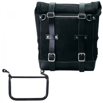 Sacoche latérale Scram en croûte de cuir 22L-30L + Royal Enfield Himalayan 450 (à partir de 2024) Cadre droit