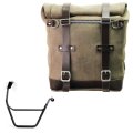 Sacoche latérale Scram en croûte de cuir 22L-30L + Cadre droit Triumph Street Scrambler 900 (à partir de 2026)