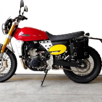 Sacoche latérale en toile + Gauge cadre Caballero