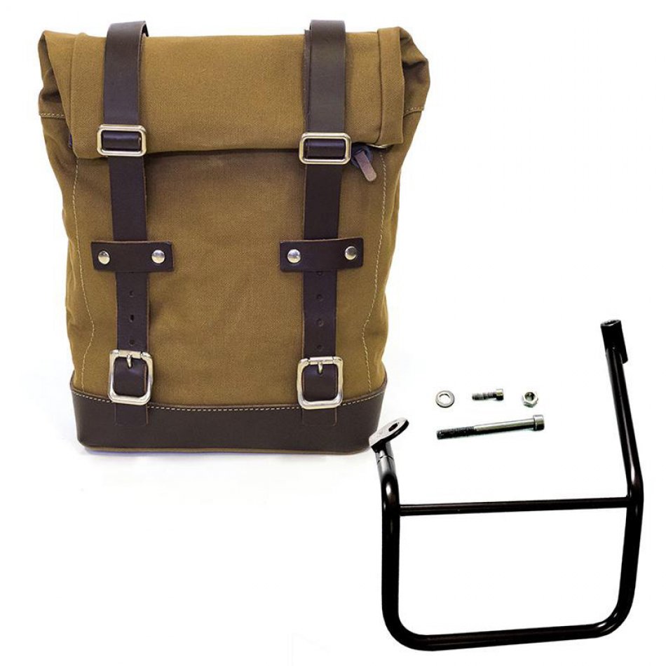 Sacoche latérale en toile + Gauge cadre Caballero