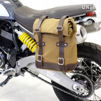 Sacoche latérale en toile + cadre Ducati Scrambler 1100