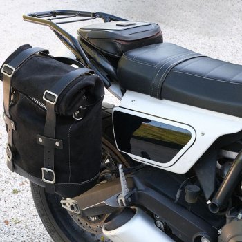 Sacoche latérale Canvas + Berceau droit Ducati Scrambler