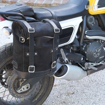 Sacoche latérale Canvas + Berceau droit Ducati Scrambler