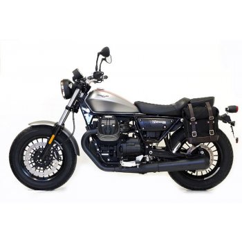 Sacoche latérale en toile + cadre Guzzi V9 Bobber SX