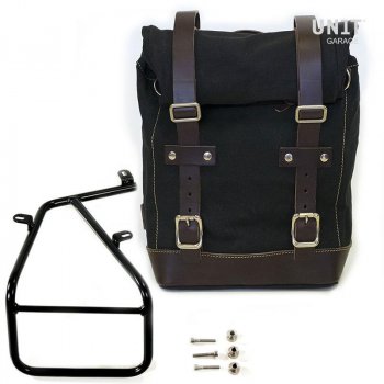 Sacoche latérale en toile + cadre série NineT