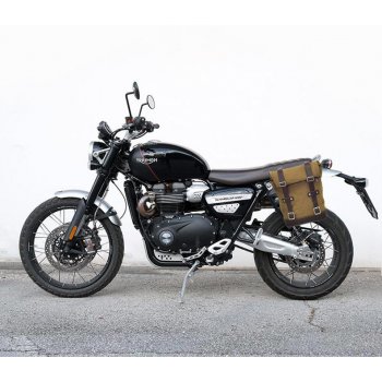 Sacoche latérale en toile + Gauge cadre Scrambler 1200 XC_XE