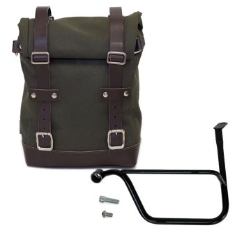 Sacoche latérale en toile + Gauge cadre Speed Twin