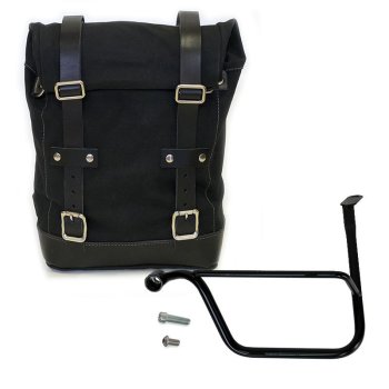 Sacoche latérale en toile + Gauge cadre Speed Twin